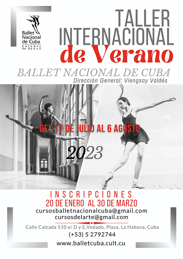 Taller de Verano 2023 Ballet Nacional de Cuba
